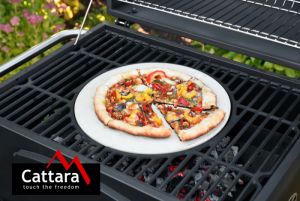 Pizza kámen na gril do trouby, Grilovací plát kulatý na picu do trouby nebo na gril, kámen na pečení pizzy,  