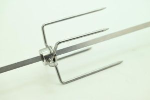 Grilovací jehla čtyřhranná pro grilovací motorek 6mm, jehla kk grilovacímu motorku čtyřhran 6mm tyč 8mm
