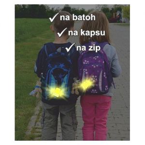 Přívěšek reflexní GHOST S.O.R., reflexní prvek,reflexní přívěsek pro děti strašidlo, reflexní bezpečnostní prvek pro děti  na oblečení 