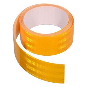 Samolepící reflexní pruh šířky 5cm, barevné provedení žlutá Samolepící páska reflexní 5m samolepící žlutá páska na auto kamion vlek 